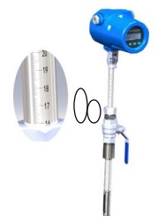 氢气热式气体质量流量计一体型外观结构图