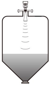水箱雷达液位计锥形罐安装示意图